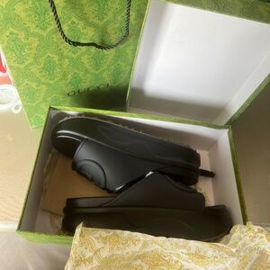 Gucci platform slides
